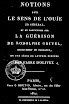 Fabre d'Olivet - Notions sur le Sens de L'Ouie (1811,in French)