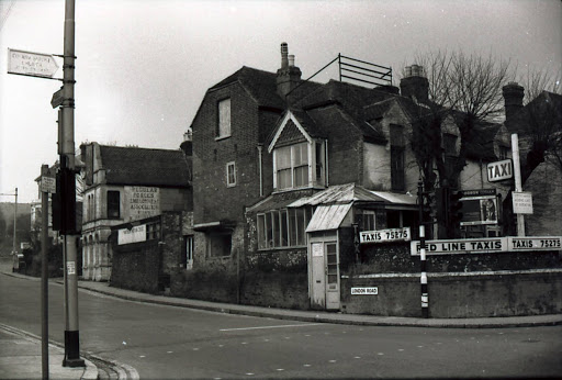 Top of Cosham High Street before Spur Road was built