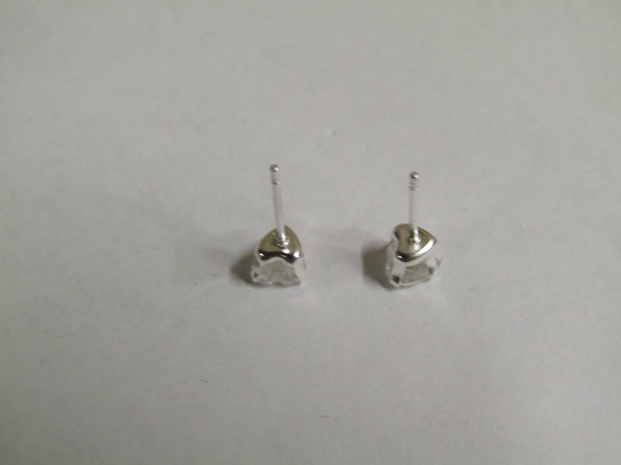 Sterling Silver & Stone Heart Earrings