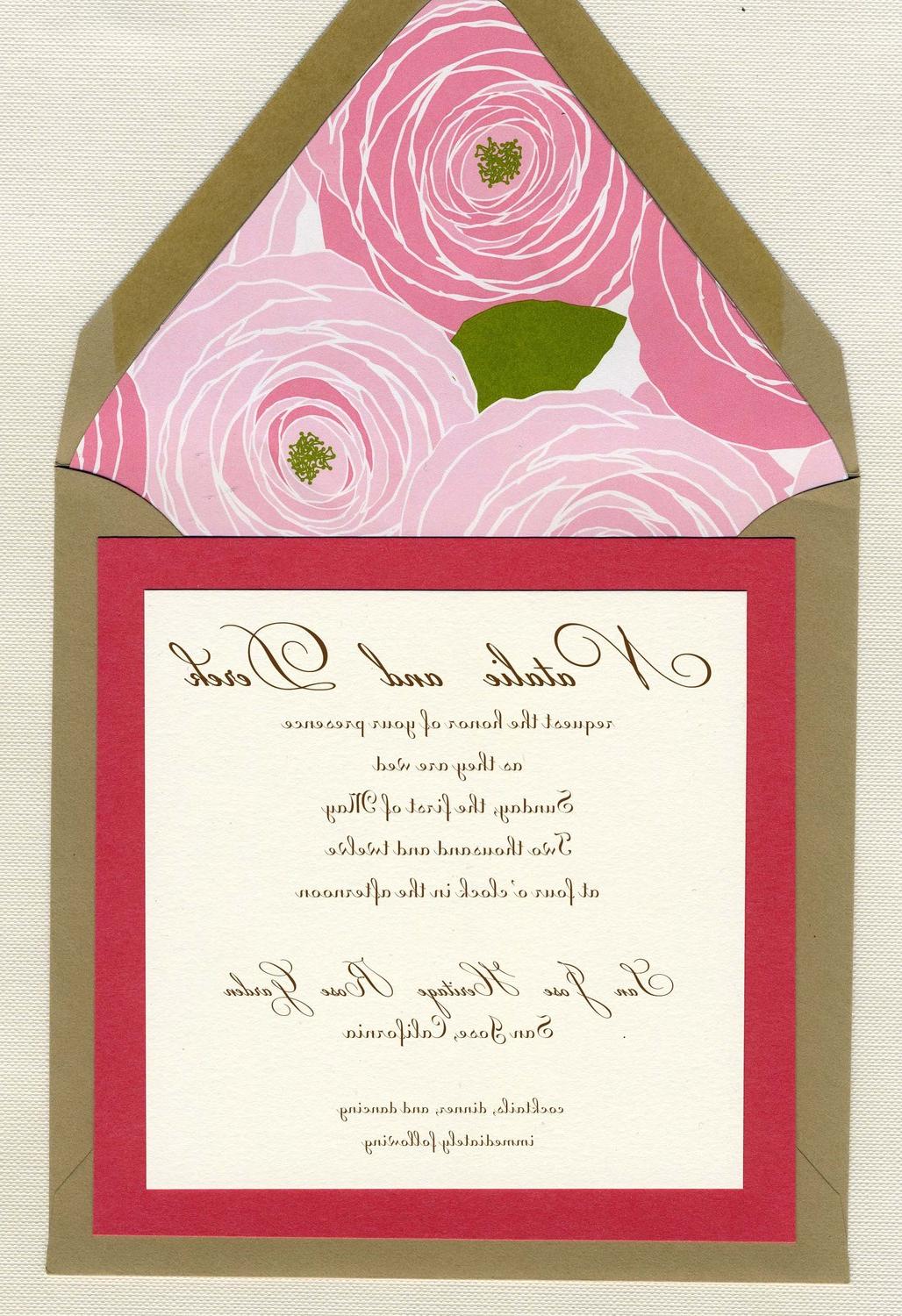 Natalie and Derek Wedding Invitation Set. From bbinvitations