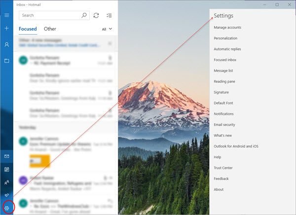 Trucchi di suggerimenti per l'app di posta di Windows 10