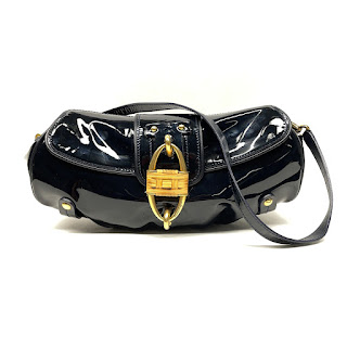 Salvatore Ferragamo Patent Leather Shoulder Bag