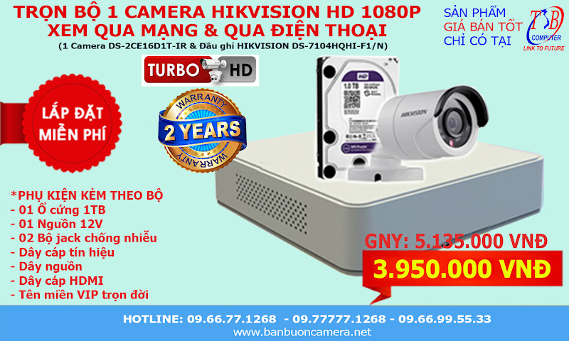 Trọn bộ camera HD1080P HIKVISION DS-2CE16D1T-IR</a>
					<form action=