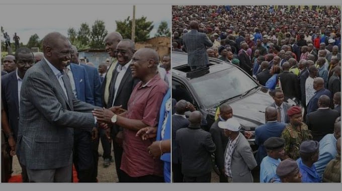 A group of rowdy youth infiltrated President William Ruto's meeting in Kisii! and they were chanting anti-government songs 