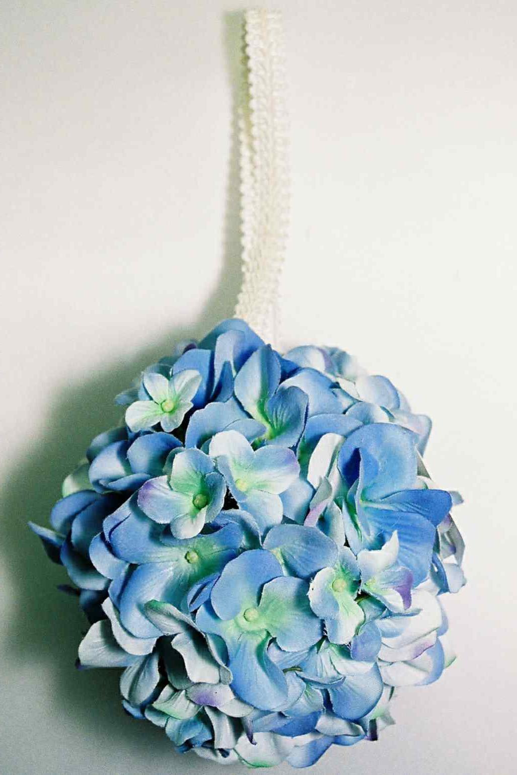 Blue wedding bouquets