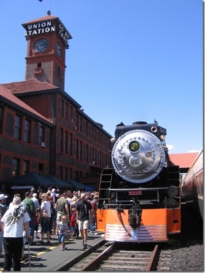 IMG_2833 Southern Pacific Daylight GS-4 4-8-4 #4449 at Union Station in Portland, Oregon on May 8, 2010