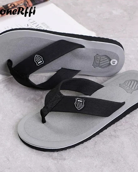 Casual Slippers For Men Flip Flops Beach Sandals Summer N... - 0