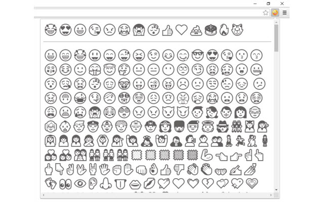 Copy paste emojis black and white