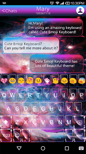 Color Galaxy Emoji Keyboard