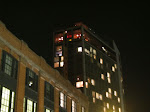 the view of the Standard Hotel from the ground - you can see the lounge from here