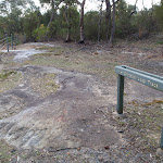 Sign and track above the picnic area (179646)