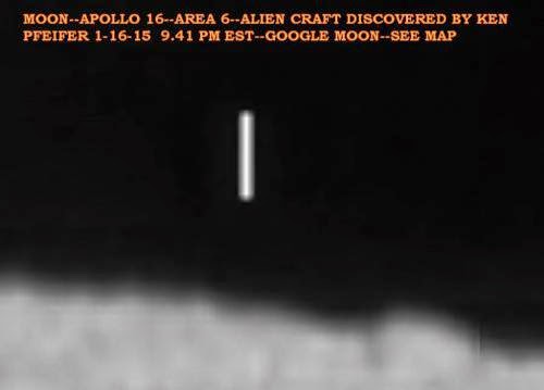 Alien Craft On The Moons Horizon Discovered By Ken Pfeifer