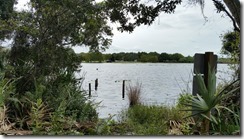 Kayak landing area