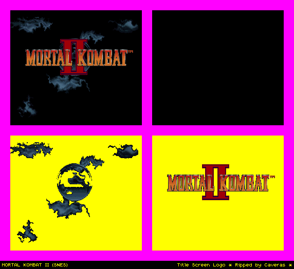 [Image: SNES_MortalKombatII-TitleScreenLogo.png]