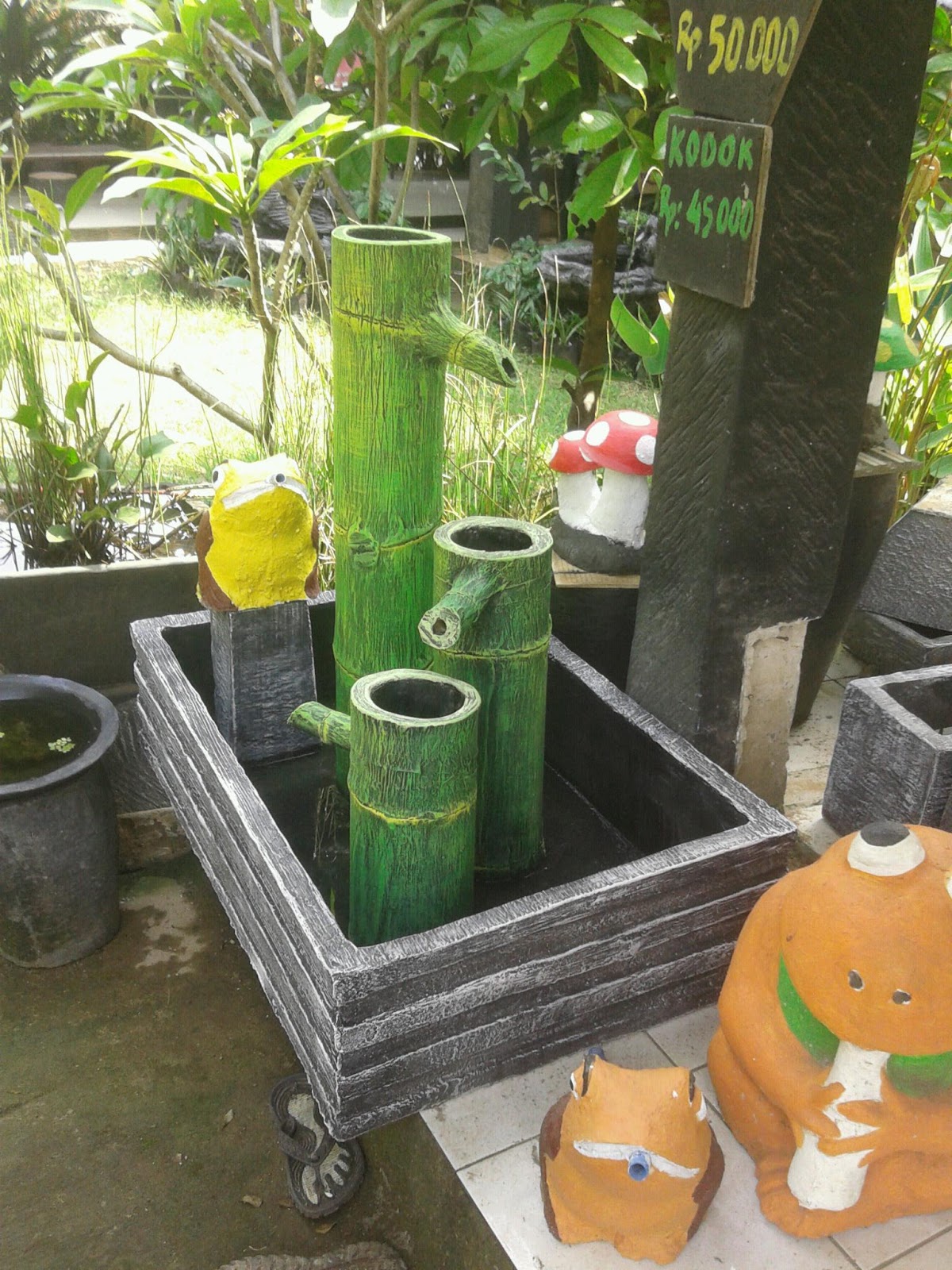 Jual pot  keramik pot  minimalis  pagoda air  mancur  