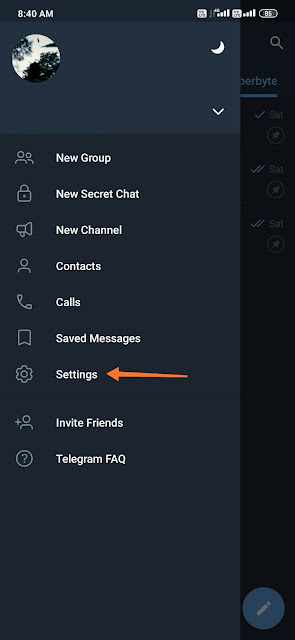 How to create folders in the Telegram app