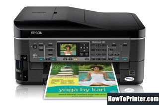 Reset Epson WorkForce 545 printer use Epson Waste Ink Pad Counters resetter