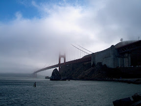Below the Golden Gate Bridge