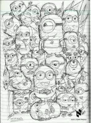  Gambar  Doodle  Minion  Doodle  Art Minions  BLOG CARA 