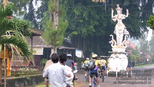 Suasana jalan menuju Bedugul, tepatnya di daerah Petang.