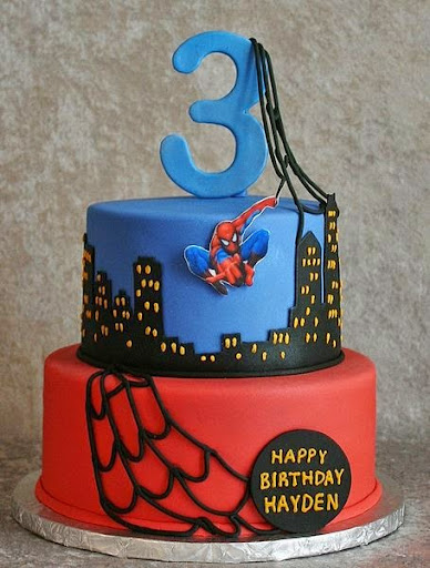 Spiderman Birthday Cakes