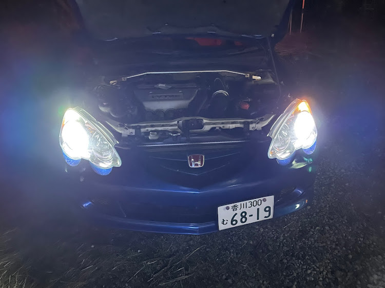 インテグラのLEDに交換・スモール交換・スモールランプ交換・黄砂・ヘッドライトに関するカスタム事例の投稿画像3枚目