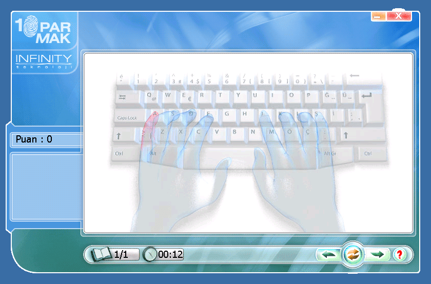 10 Parmak Klavye Öğrenimi Türkçe
