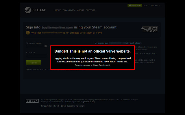[Steam Security Suite] chrome extension