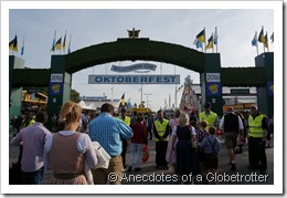 Entrance to Oktoberfest grounds