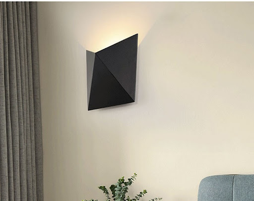 Rhombus 7W Black Warm Light