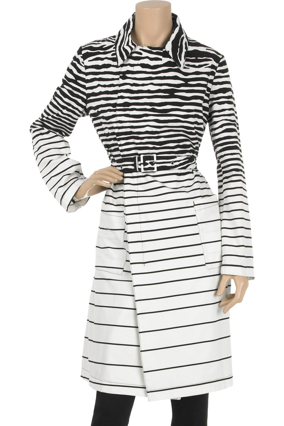 McQ Zebra stripe trench