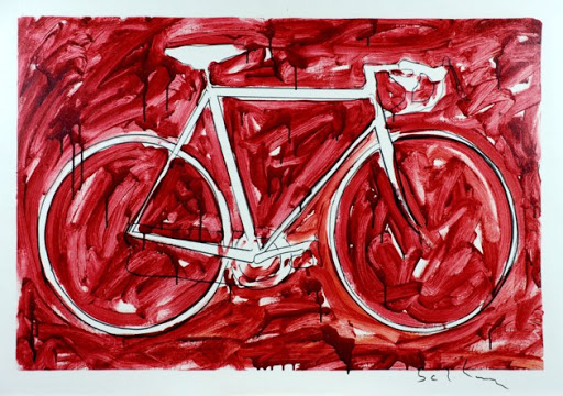 Mario Schifano  Bicicletta, 1985 Acrilico, 70x100 cm