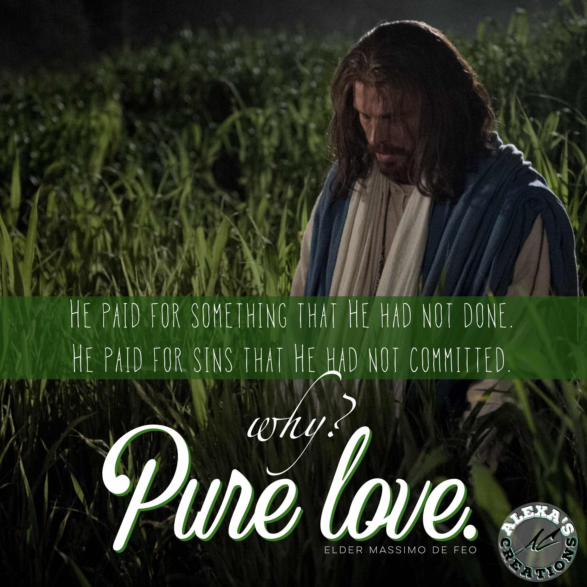 Pure love is the true sign of every true disciple of Jesus Christ