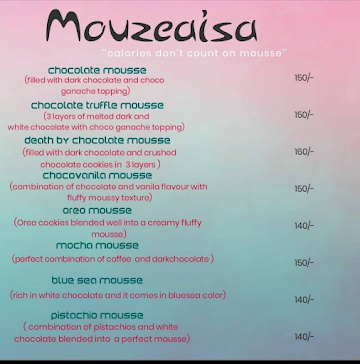 Mouzeaisa menu 