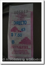 Bus ticket to Cholula