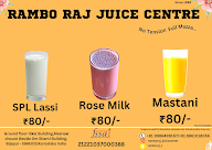 Rambo Raj Juice Center menu 1