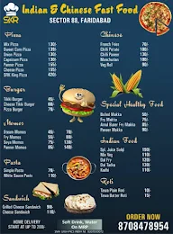 SKR Indian & Chinese Fast Food menu 1