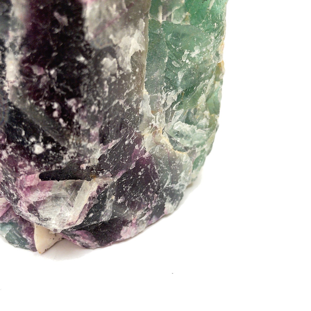 Green and Purple Fluorite Crystal Specimen