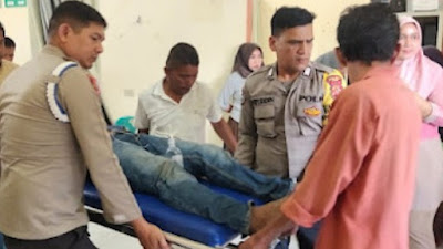 Dipukul Oleh Dek Gam Anggota Kodim 0104 Dilarikan ke RSUD Kota  Langsa