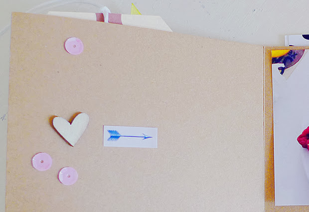 Mini Album with Pocket Pages // Part One // Pages 5-6 Closeup