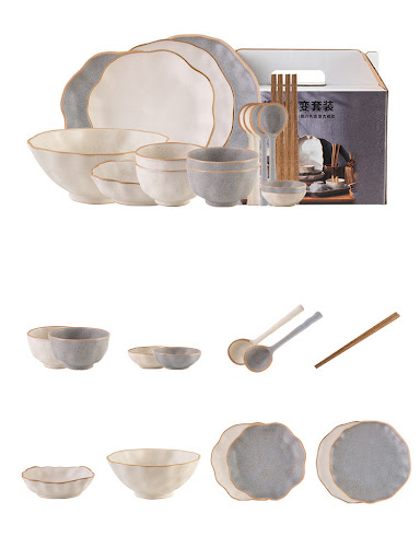 Title 16, New Creative Luxury Dishes Set High Sense Of Ho...