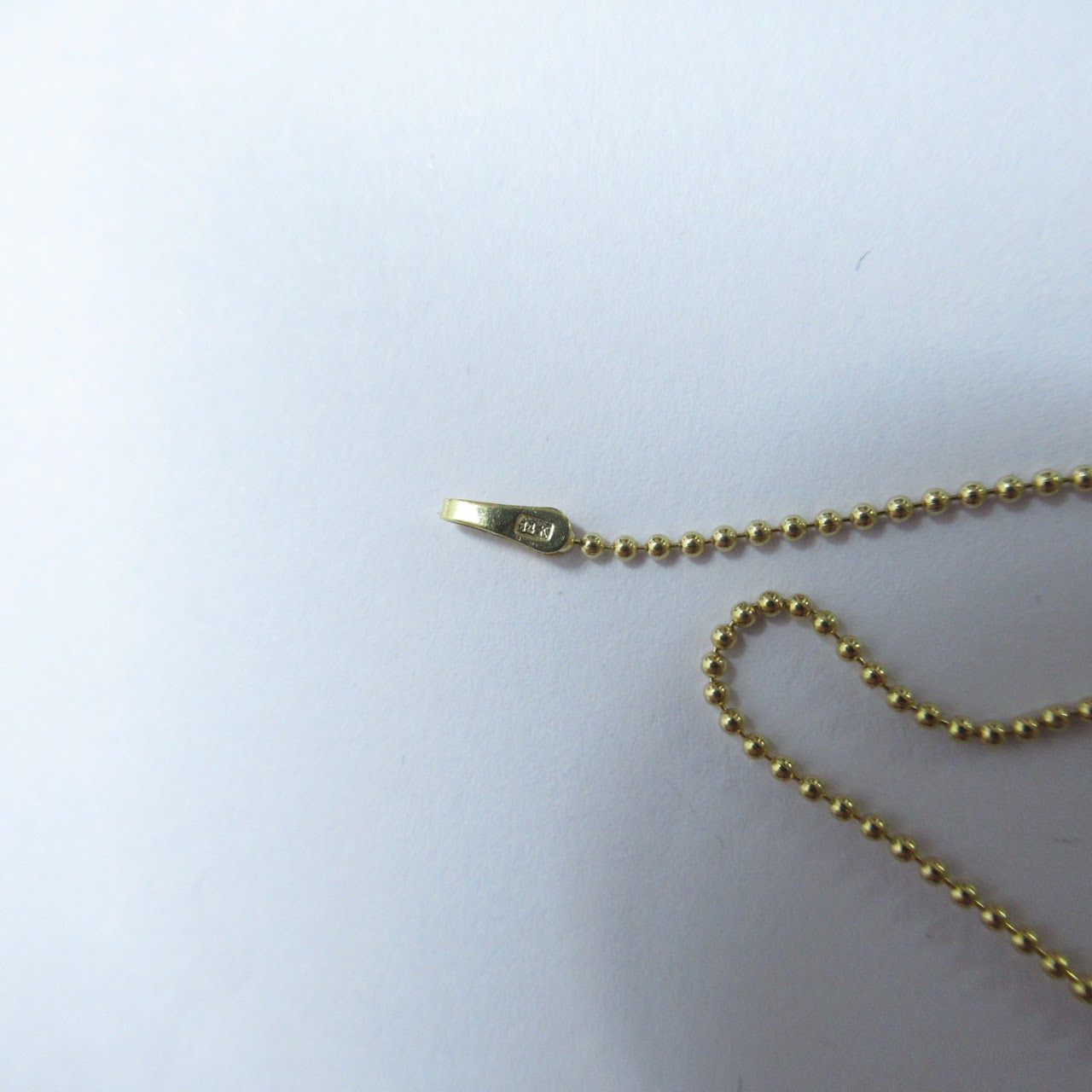 14K Gold and Pearl Pendant Necklace