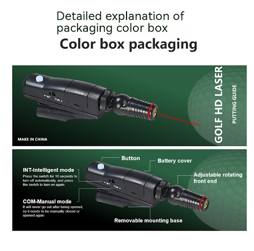 Title 10, Golf Putter Laser Aiming Instrument. Enhance yo...