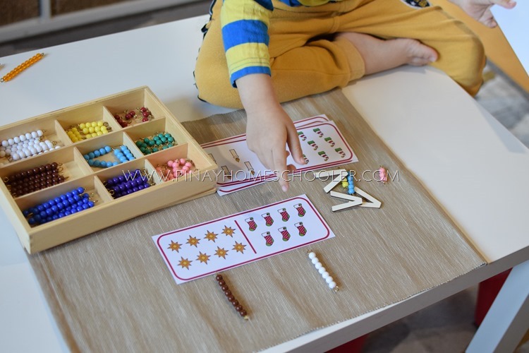Montessori Math Comparing Numbers Activity