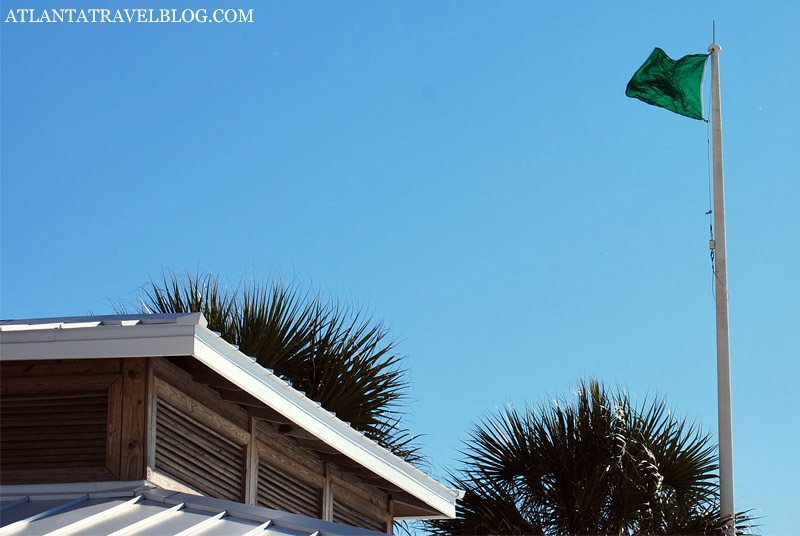 Beach warning flags