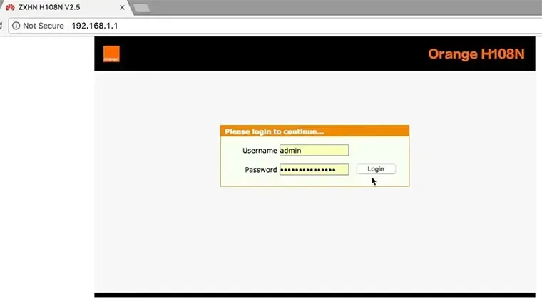 تغيير باسورد راوتر اورنج ORANGE DSL