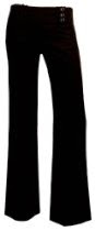 <br />A. Byer Women's 3 Button Extended Tab Pants