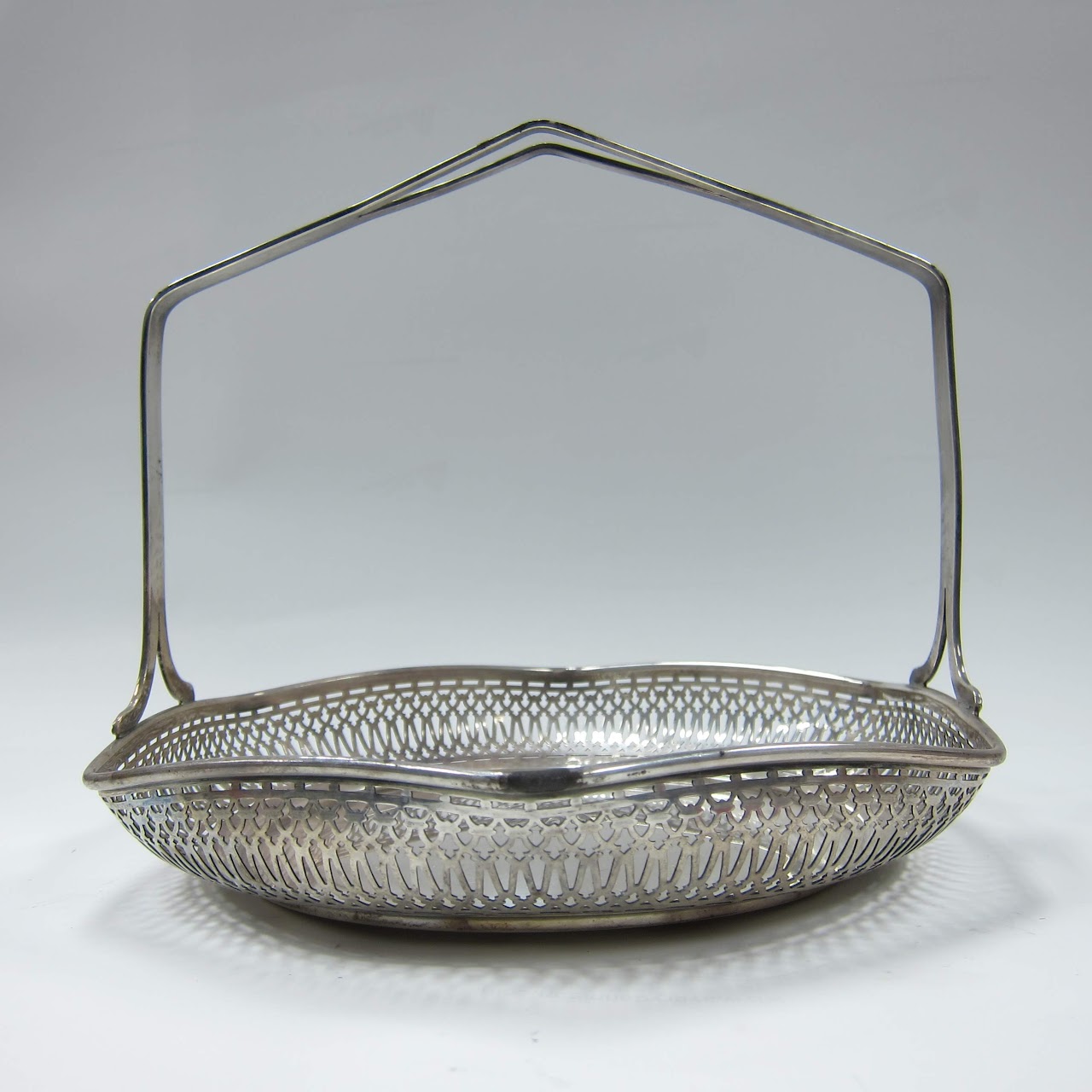 Sterling Silver Meriden Engraved Basket