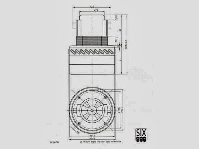 Motore 24 volt macchine pulizia industriali 450 W PM17 - 1