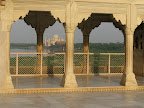 und noch ein blick vom roten fort auf das taj mahal